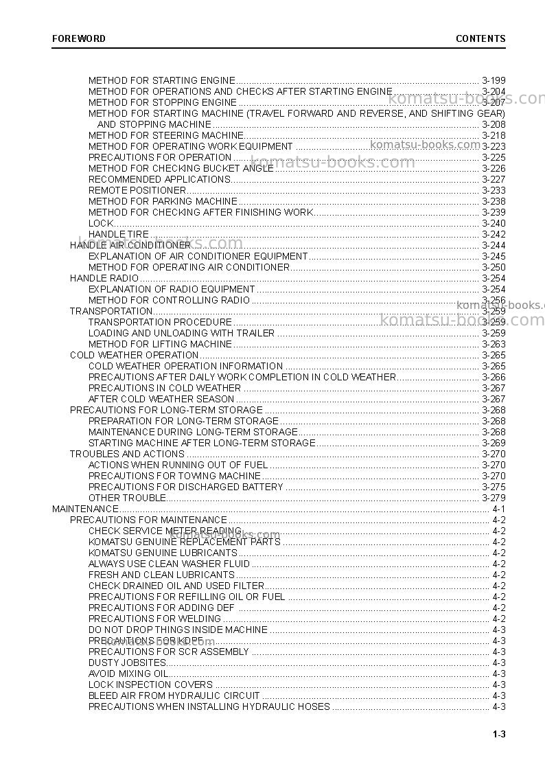 Komatsu wa380-8jpn Operation manual cover Page 5 Komatsu wa380-8jpn Operation manual cover Page 5