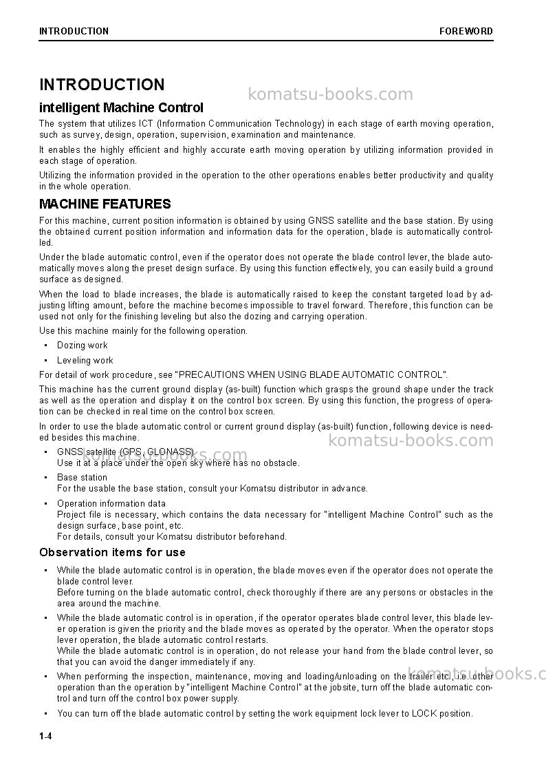 Komatsu d85pxi-18jpn Operation manual cover Page 5 Komatsu d85pxi-18jpn Operation manual cover Page 5