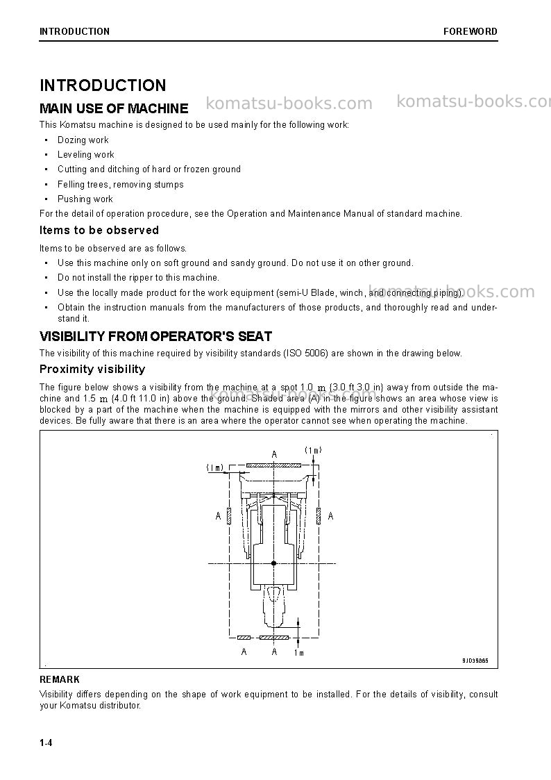 Komatsu d155ax-8jpn-sandy soil spec. Operation manual cover Page 5 Komatsu d155ax-8jpn-sandy soil spec. Operation manual cover Page 5