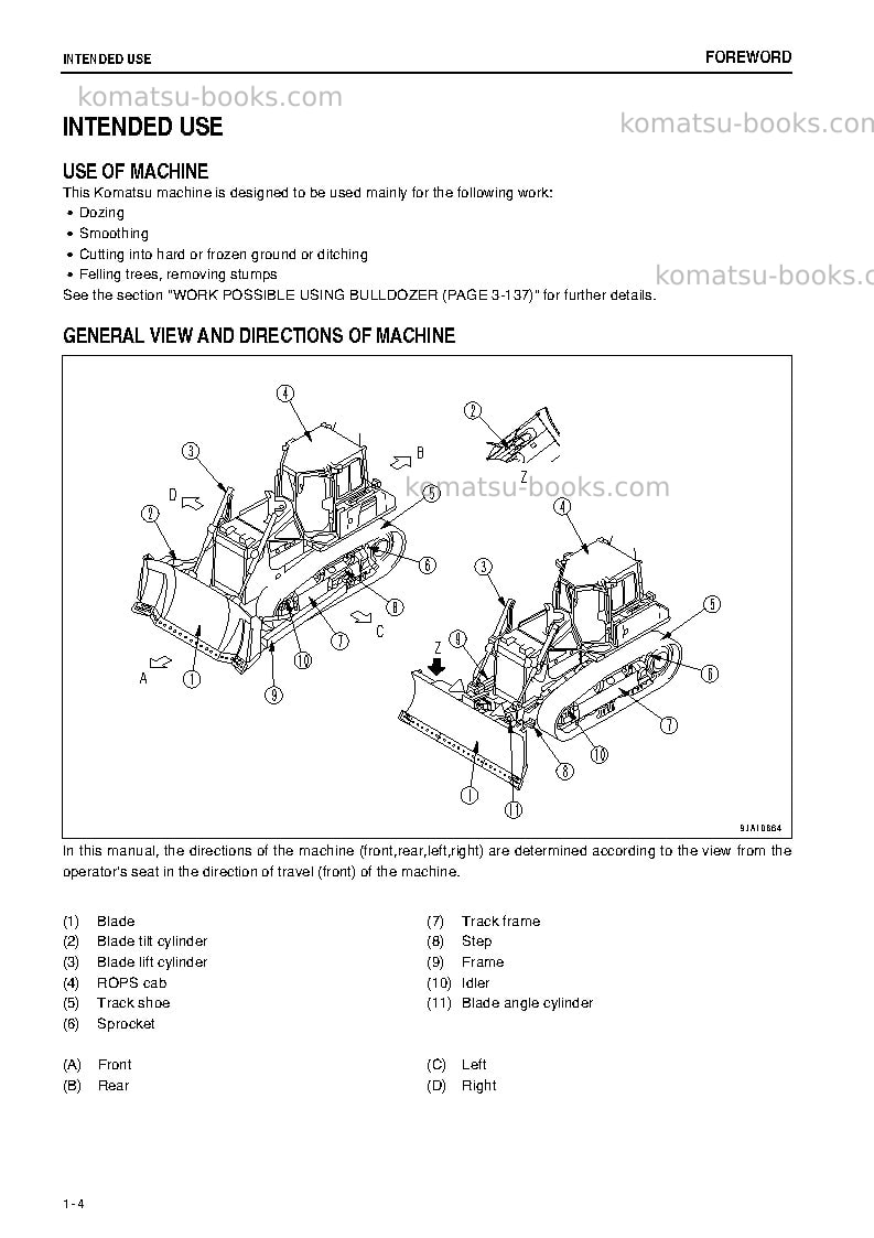 Komatsu d65ex-16jpn Operation manual cover Page 5 Komatsu d65ex-16jpn Operation manual cover Page 5