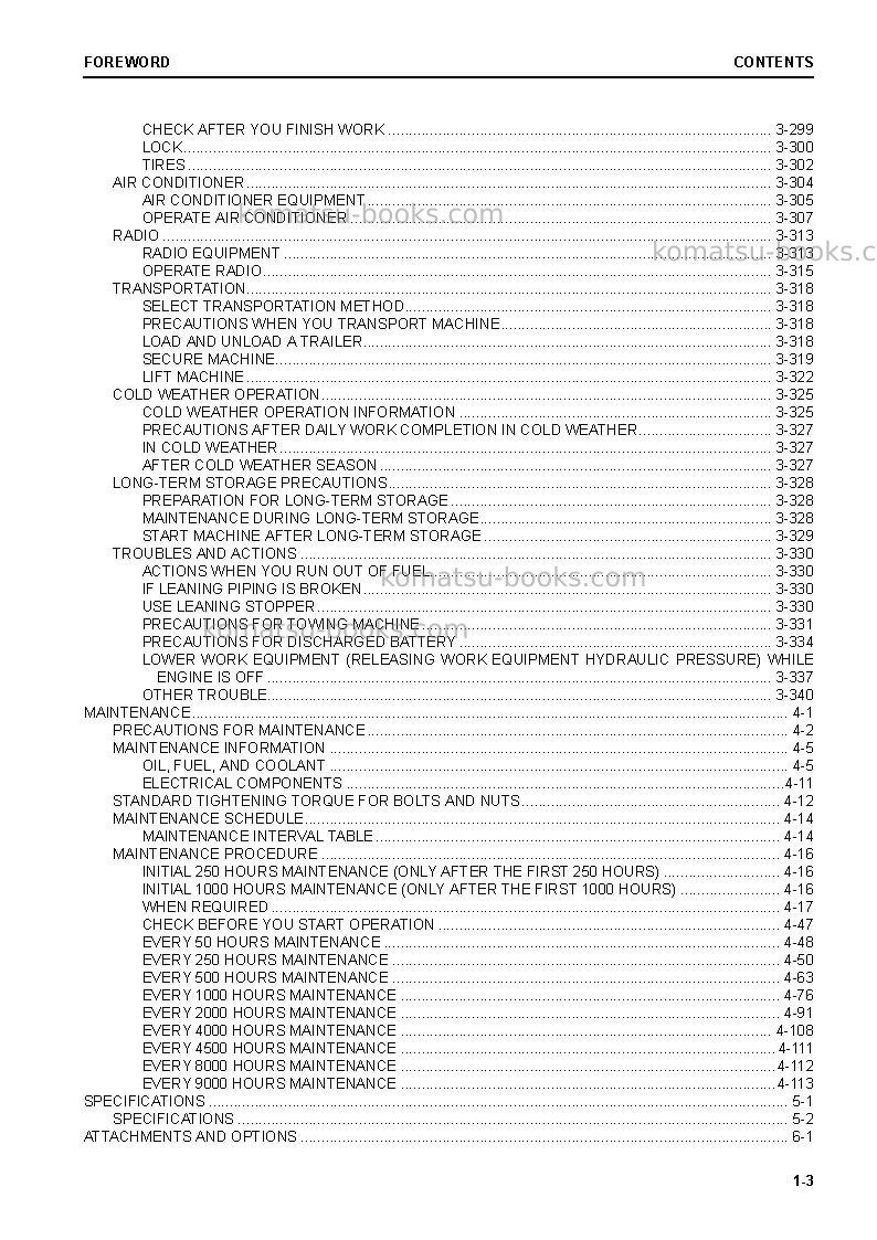 Komatsu gd655-7jpn-for n. america Operation manual cover Page 5