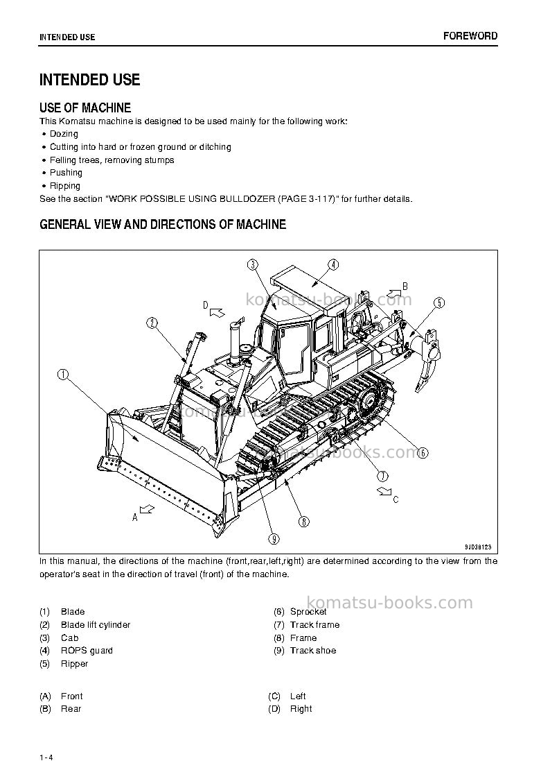 Komatsu d85px-15jpn-e0 Operation manual cover Page 5