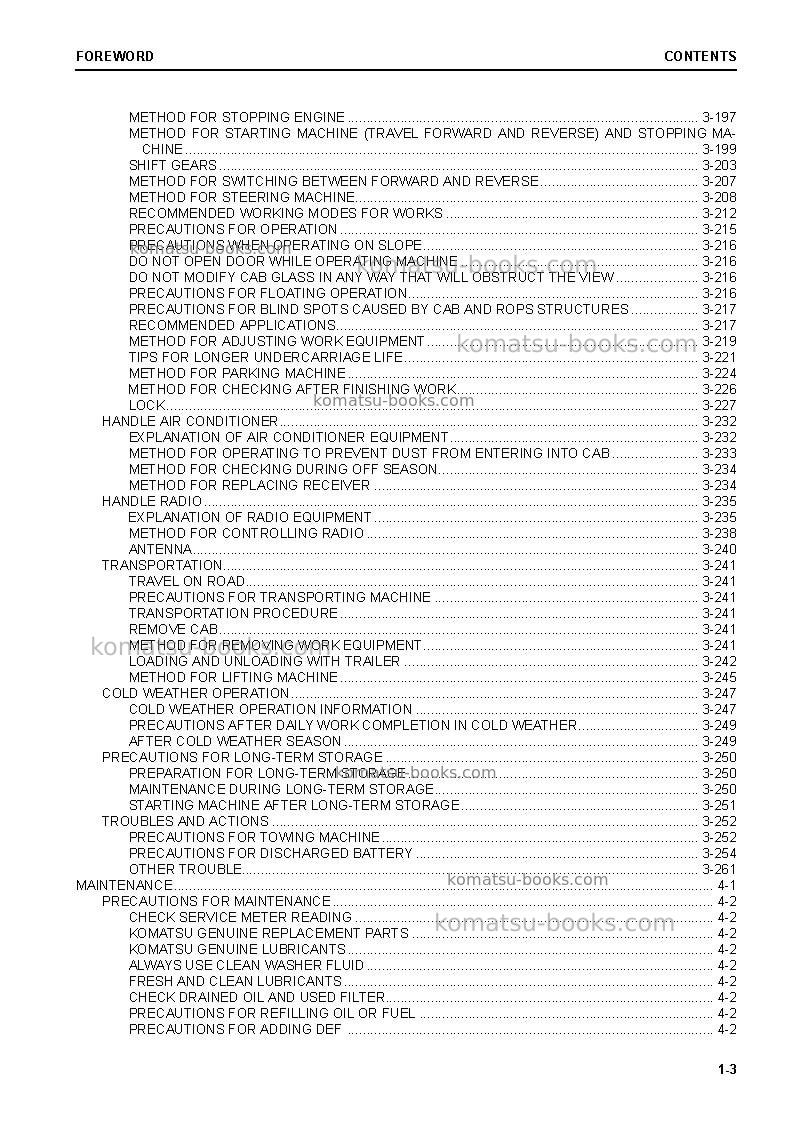 Komatsu d51ex-24jpn-for north america, gateway function controller Operation manual cover Page 5 Komatsu d51ex-24jpn-for north america, gateway function controller Operation manual cover Page 5