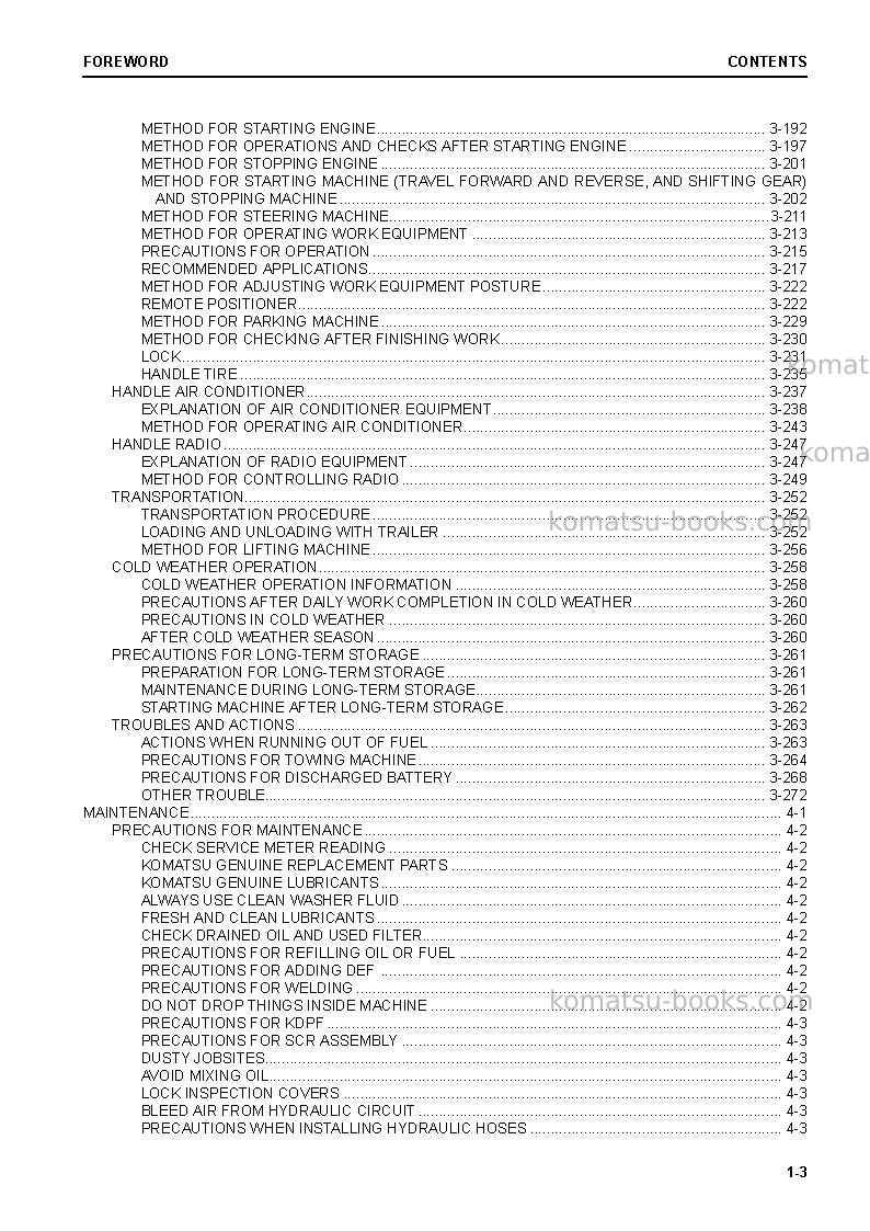 Komatsu wa320-8jpn Operation manual cover Page 5