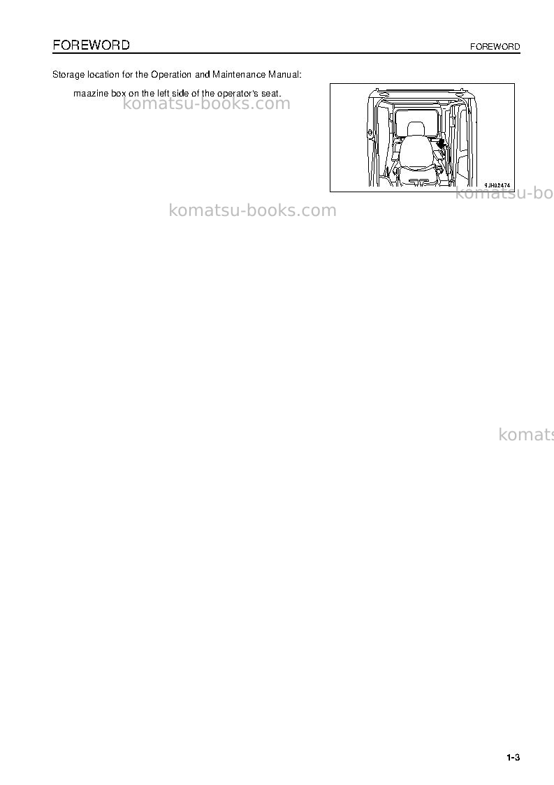 Komatsu pc160lc-7gbr-tier 3 Operation manual cover Page 5
