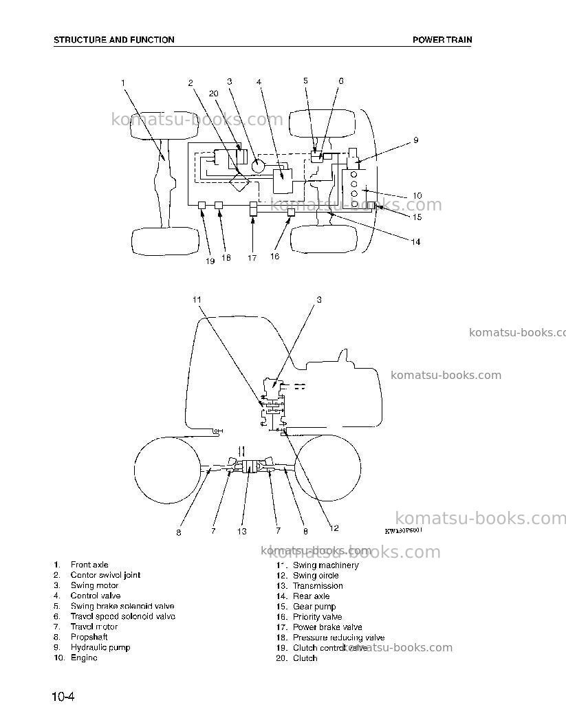 Komatsu pw170es-6gbr-k Repair & maintenance cover Page 5 Komatsu pw170es-6gbr-k Repair & maintenance cover Page 5