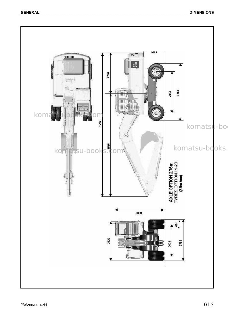 Komatsu pw220-7deu Repair & maintenance cover Page 5 Komatsu pw220-7deu Repair & maintenance cover Page 5