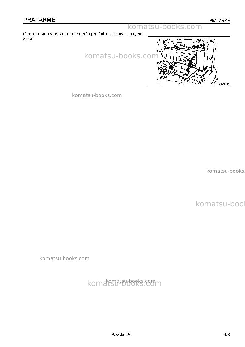 Komatsu pc22mr-3ita Operation manual cover Page 5 Komatsu pc22mr-3ita Operation manual cover Page 5