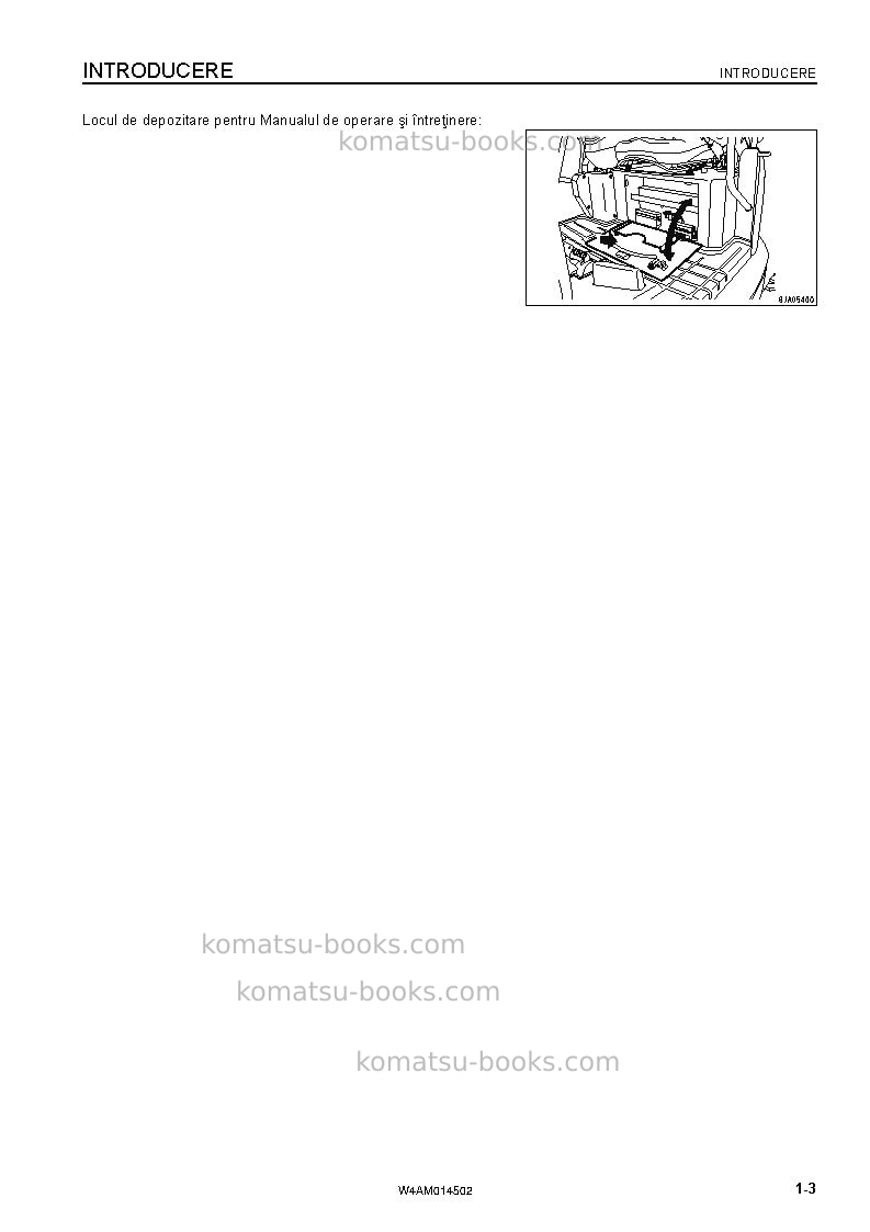Komatsu pc22mr-3ita Operation manual cover Page 5