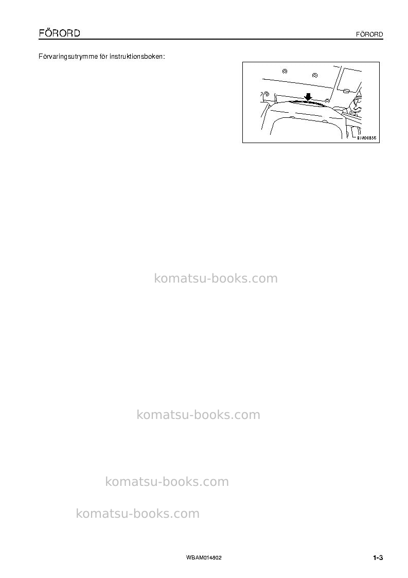 Komatsu pc118mr-8ita Operation manual cover Page 5 Komatsu pc118mr-8ita Operation manual cover Page 5