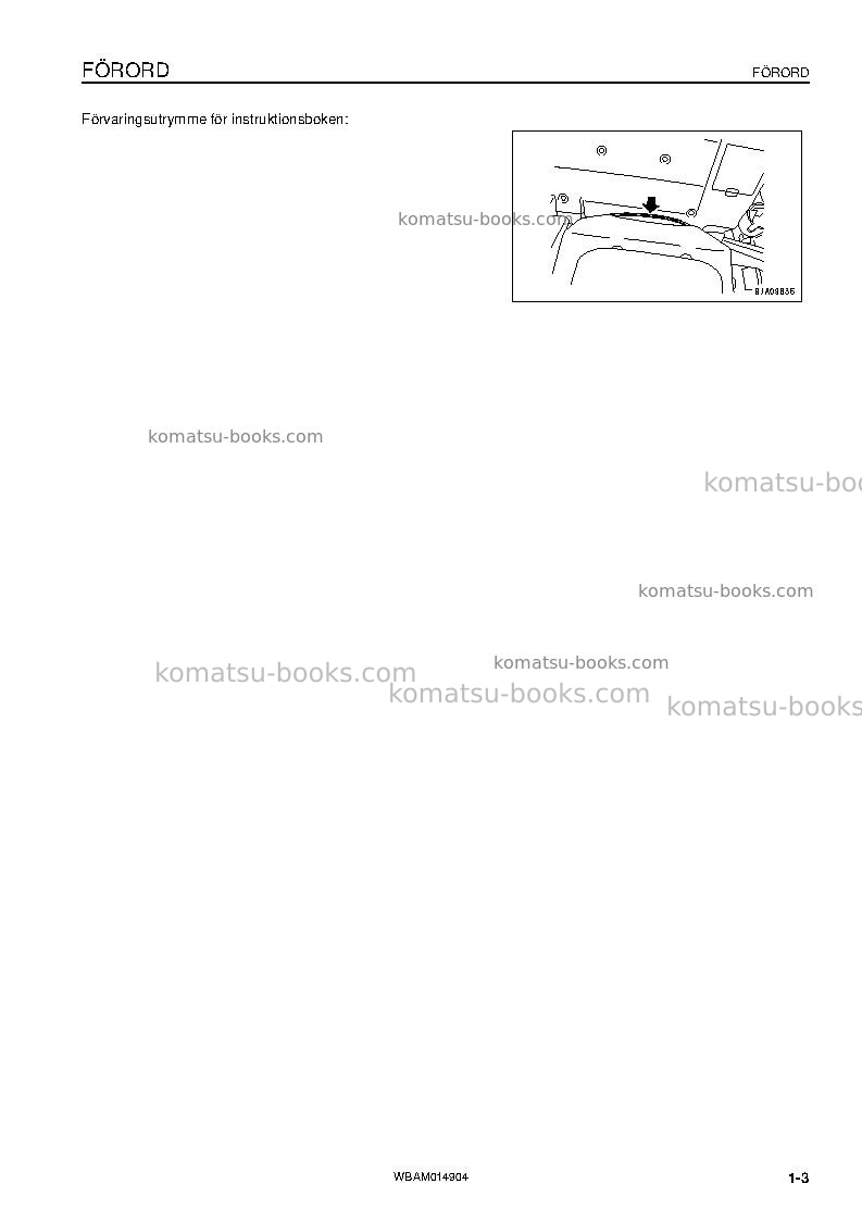 Komatsu pw118mr-8ita Operation manual cover Page 5 Komatsu pw118mr-8ita Operation manual cover Page 5