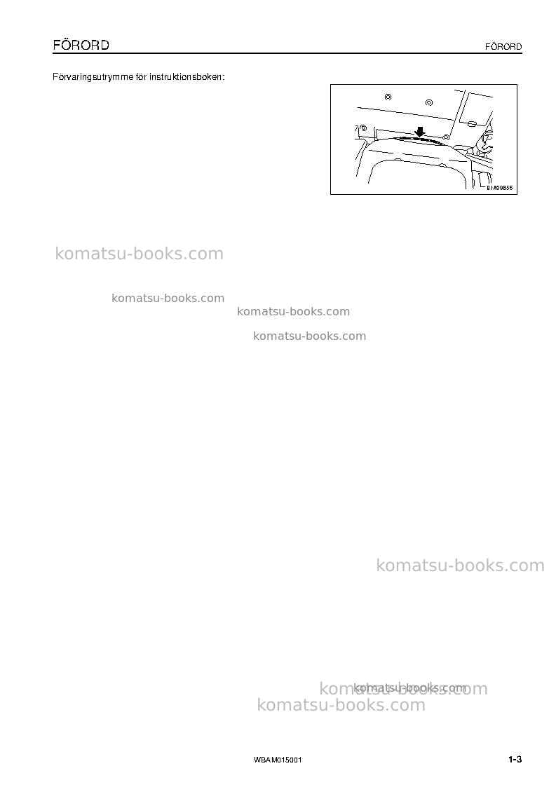 Komatsu pw98mr-8ita Operation manual cover Page 5