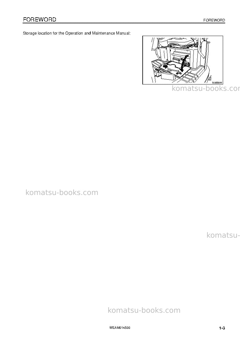 Komatsu pc22mr-3ita Operation manual cover Page 5
