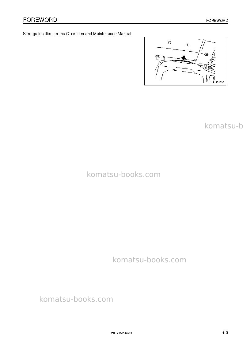 Komatsu pw118mr-8ita Operation manual cover Page 5
