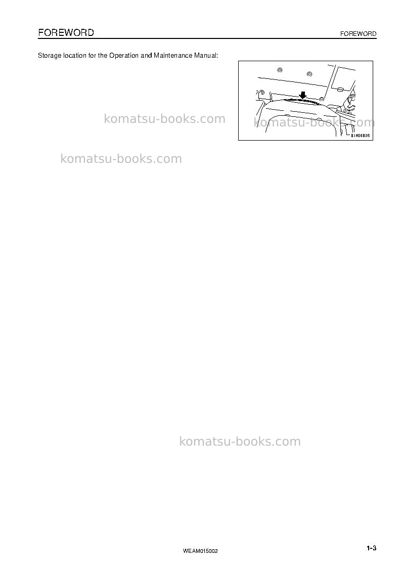 Komatsu pw98mr-8ita Operation manual cover Page 5
