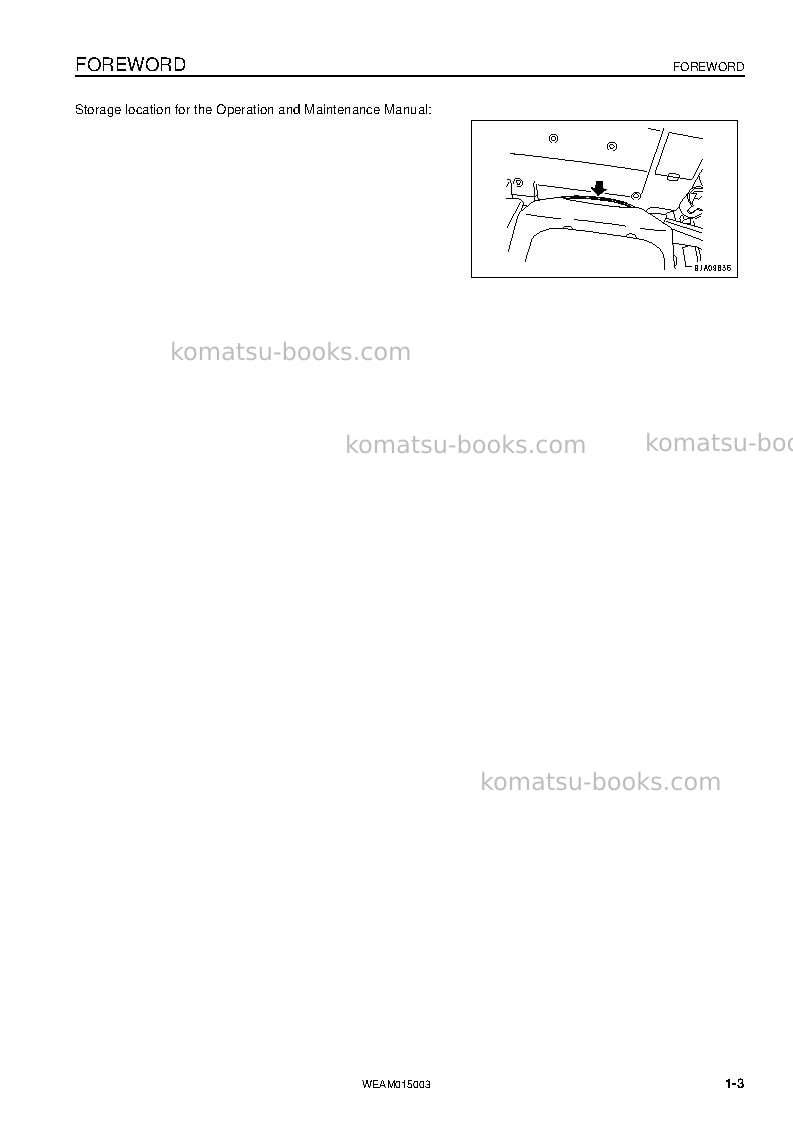 Komatsu pw98mr-8ita Operation manual cover Page 5