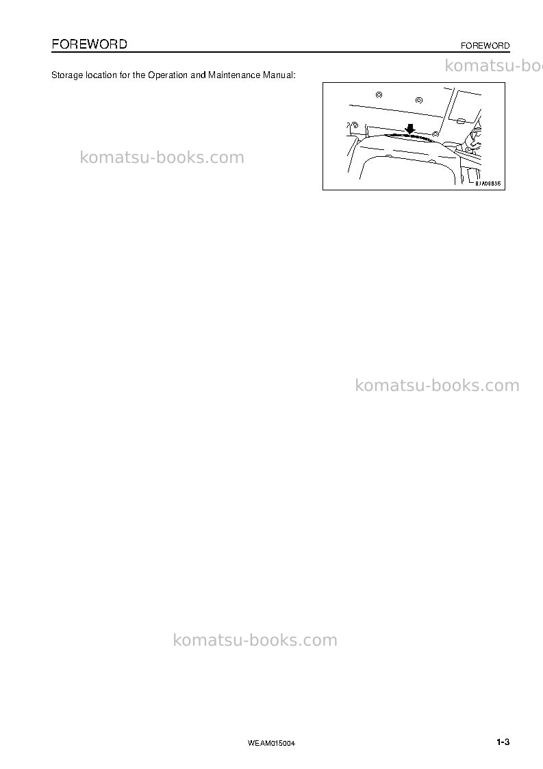 Komatsu pw98mr-8ita Operation manual cover Page 5