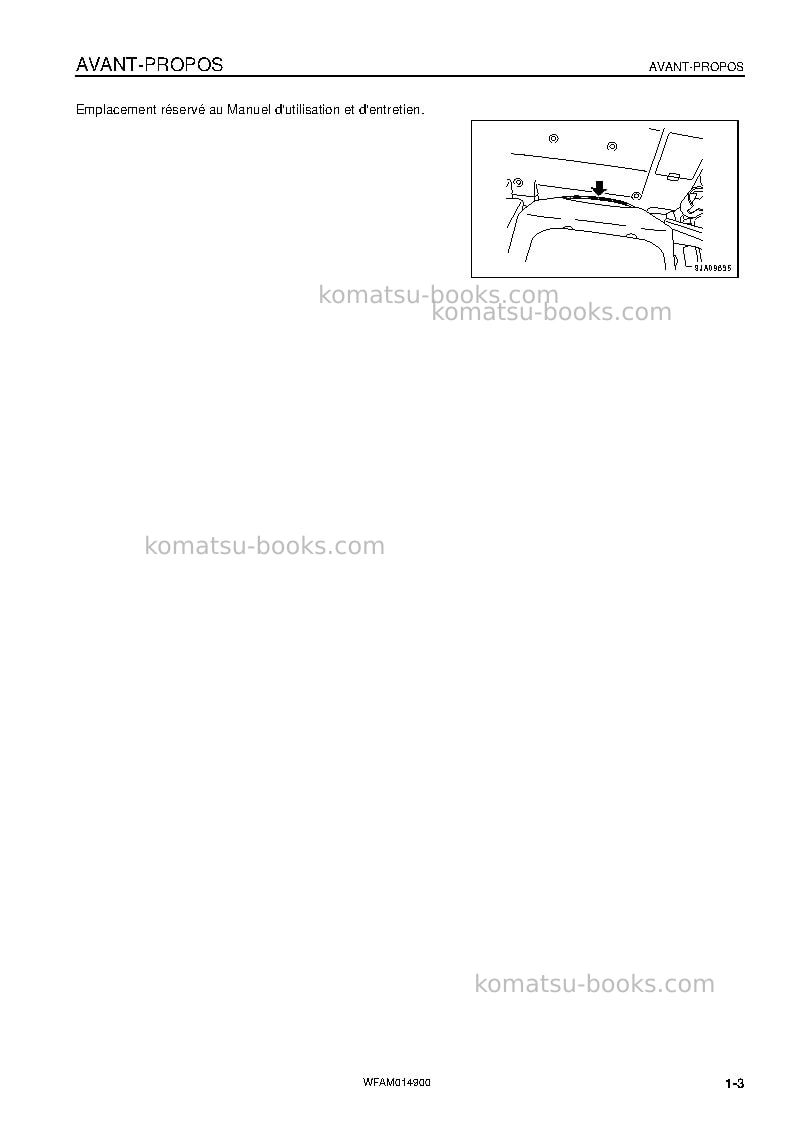 Komatsu pw118mr-8ita Manuel d'utilisation couverture Page 5 Komatsu pw118mr-8ita Manuel d'utilisation couverture Page 5