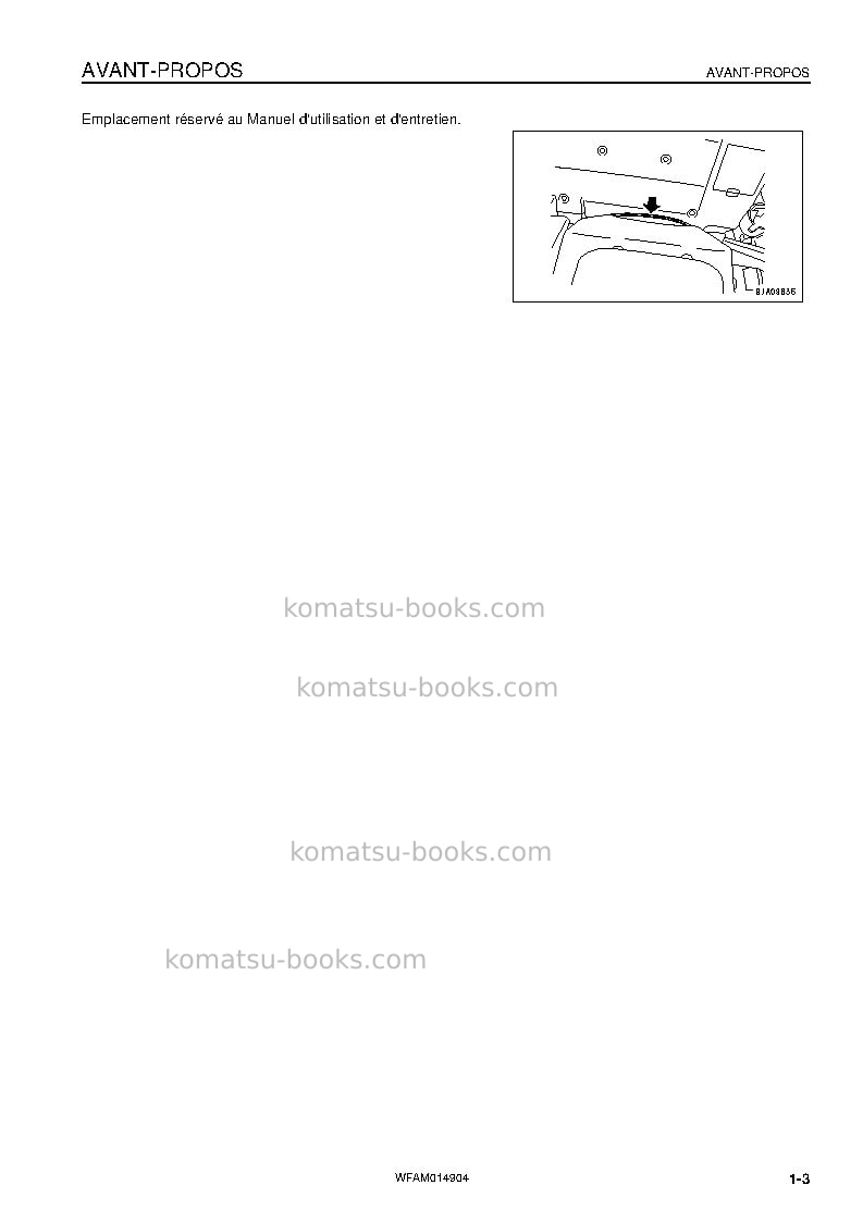 Komatsu pw118mr-8ita Manuel d'utilisation couverture Page 5 Komatsu pw118mr-8ita Manuel d'utilisation couverture Page 5
