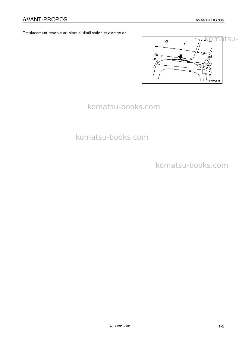 Komatsu pw98mr-8ita Manuel d'utilisation couverture Page 5