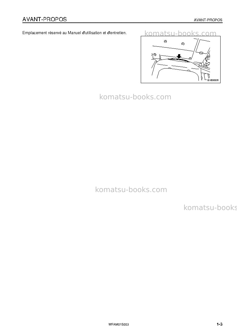 Komatsu pw98mr-8ita Manuel d'utilisation couverture Page 5