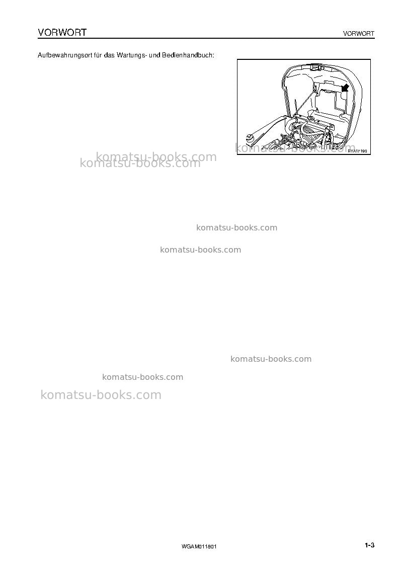 Komatsu pc09-1ita Betriebsanleitung Titelseite Seite 5 Komatsu pc09-1ita Betriebsanleitung Titelseite Seite 5