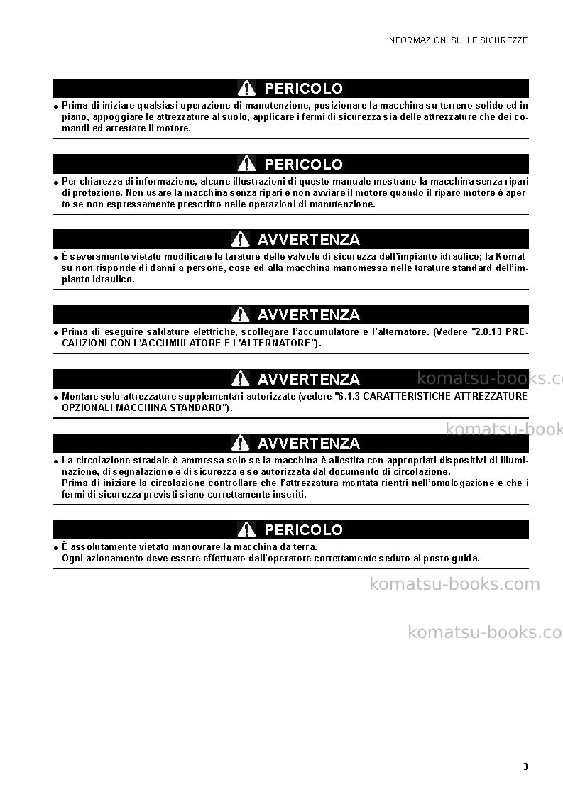 Komatsu sk1020-5ita-turbo Manuale operativo copertina Pagina 5
