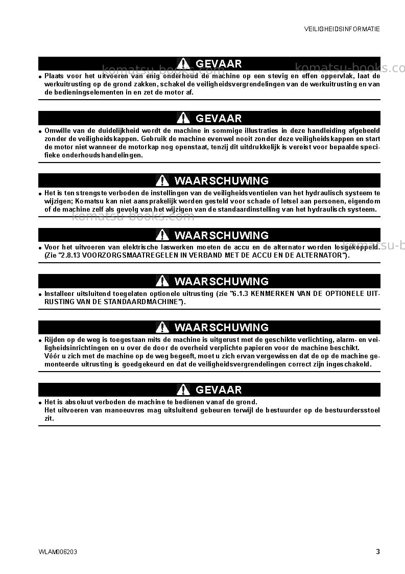 Komatsu ck30-1ita Operation manual cover Page 5 Komatsu ck30-1ita Operation manual cover Page 5