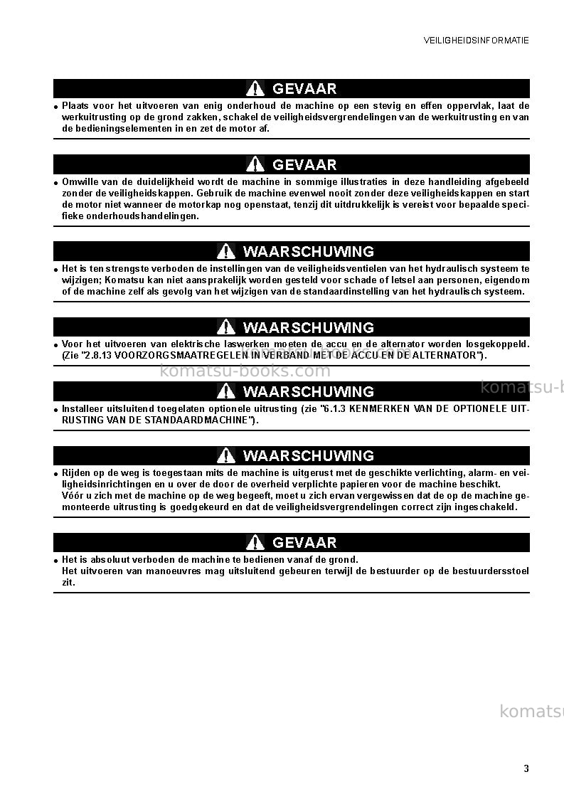 Komatsu ck35-1ita Operation manual cover Page 5