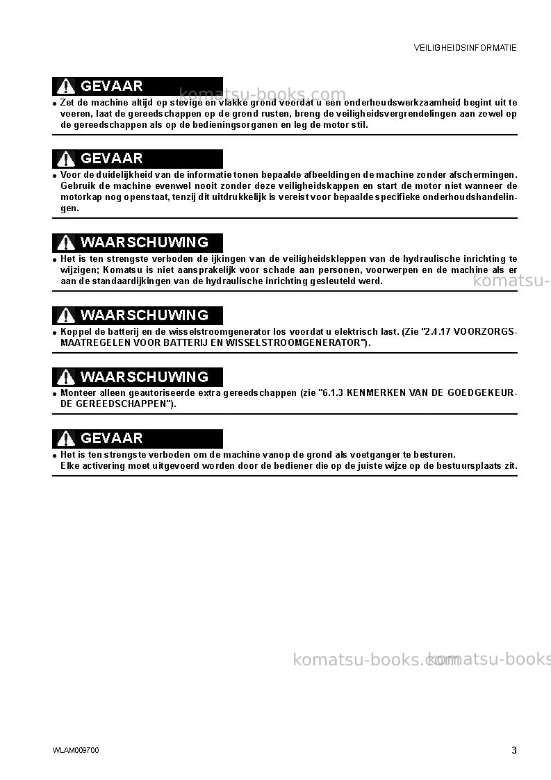 Komatsu pc80mr-3ita Operation manual cover Page 5 Komatsu pc80mr-3ita Operation manual cover Page 5