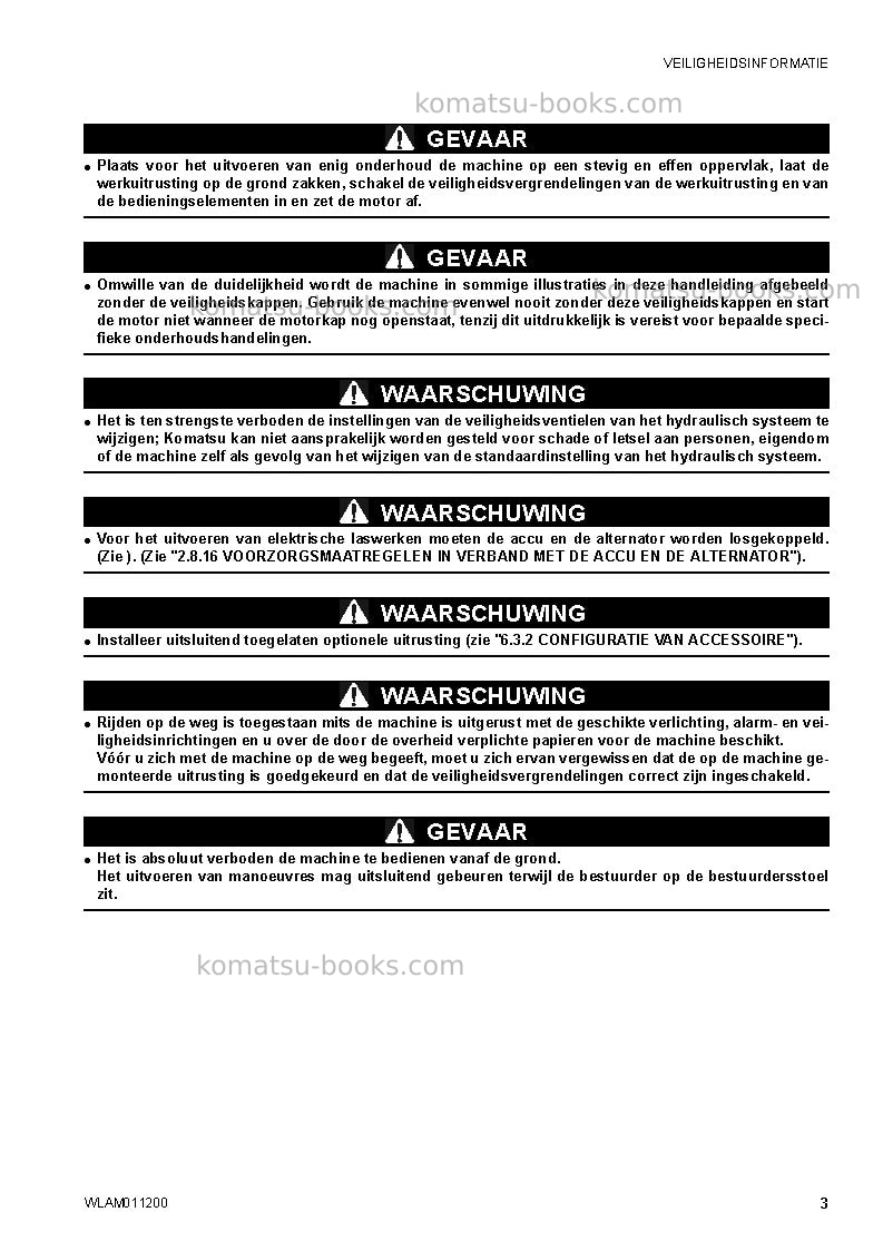 Komatsu ck30-1ita Operation manual cover Page 5 Komatsu ck30-1ita Operation manual cover Page 5