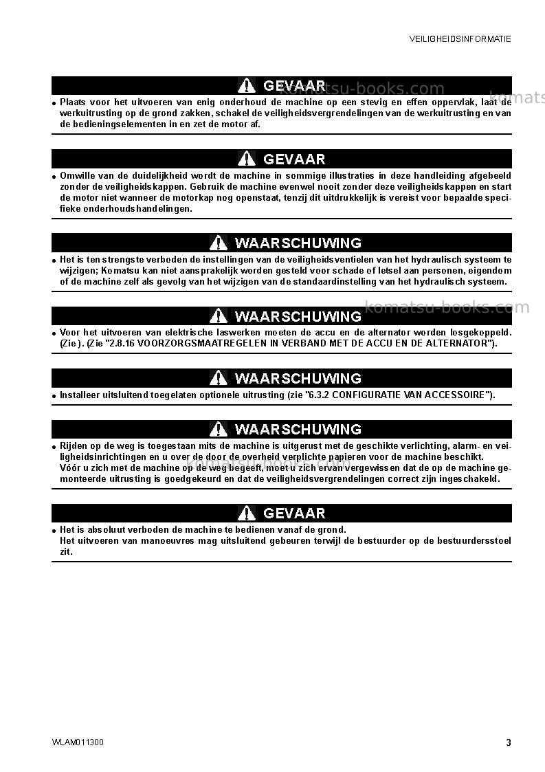 Komatsu ck35-1ita Operation manual cover Page 5 Komatsu ck35-1ita Operation manual cover Page 5