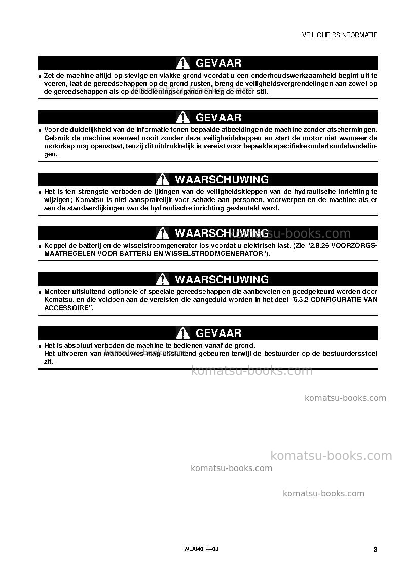 Komatsu pc55mr-3ita Operation manual cover Page 5 Komatsu pc55mr-3ita Operation manual cover Page 5