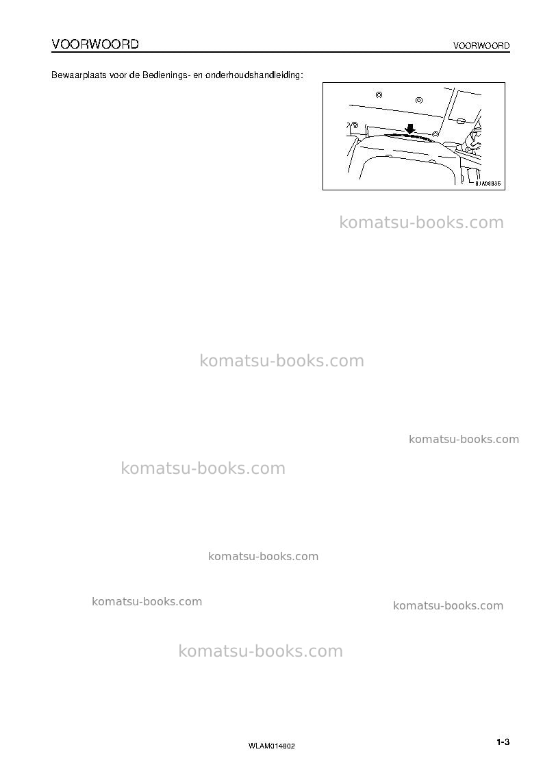 Komatsu pc118mr-8ita Operation manual cover Page 5 Komatsu pc118mr-8ita Operation manual cover Page 5