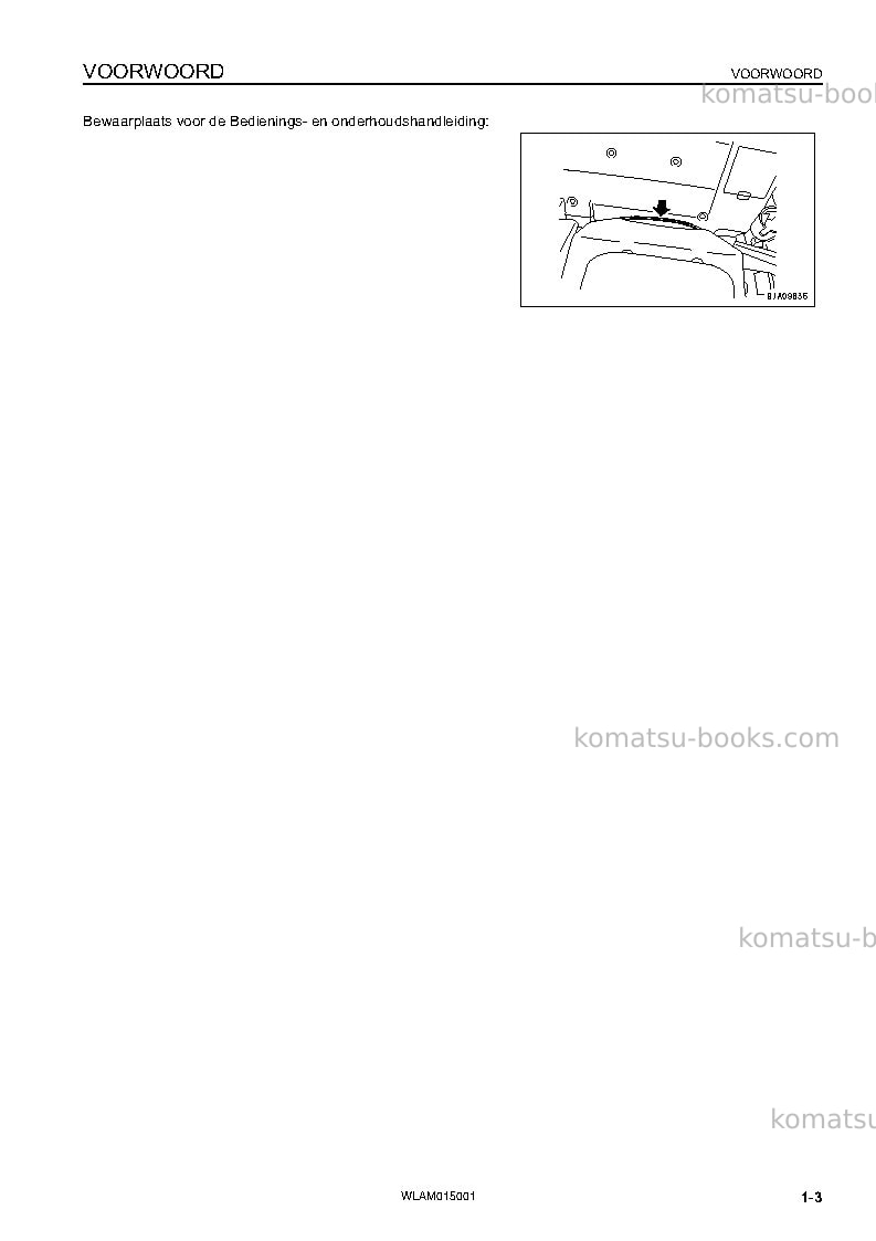 Komatsu pw98mr-8ita Operation manual cover Page 5 Komatsu pw98mr-8ita Operation manual cover Page 5