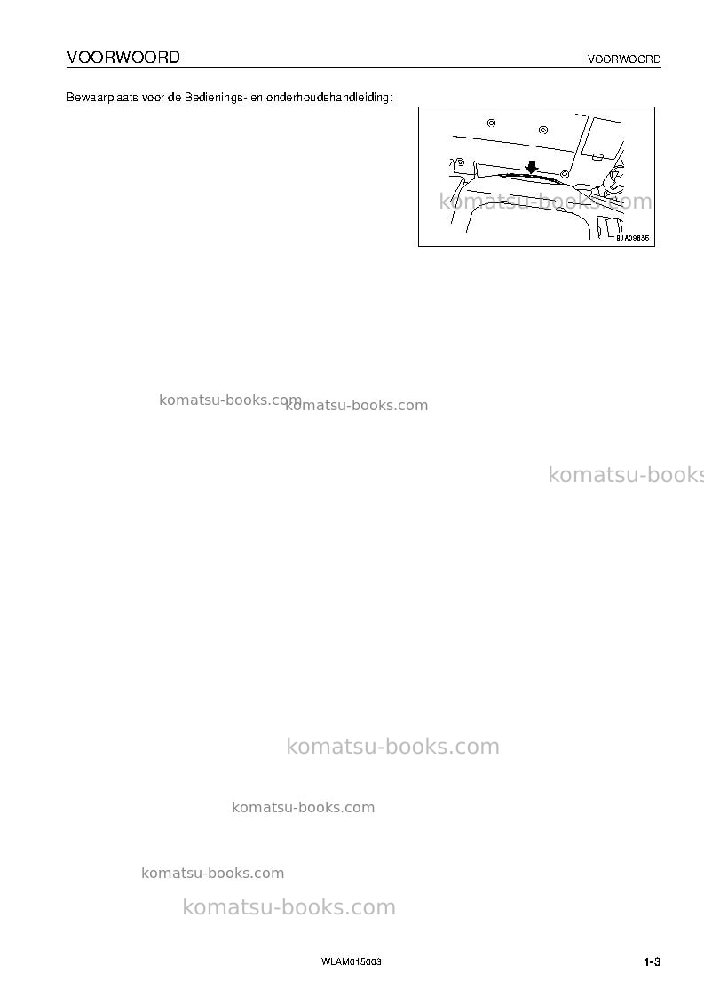 Komatsu pw98mr-8ita Operation manual cover Page 5 Komatsu pw98mr-8ita Operation manual cover Page 5