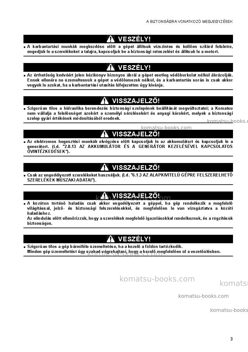 Komatsu ck20-1ita Operation manual cover Page 5 Komatsu ck20-1ita Operation manual cover Page 5