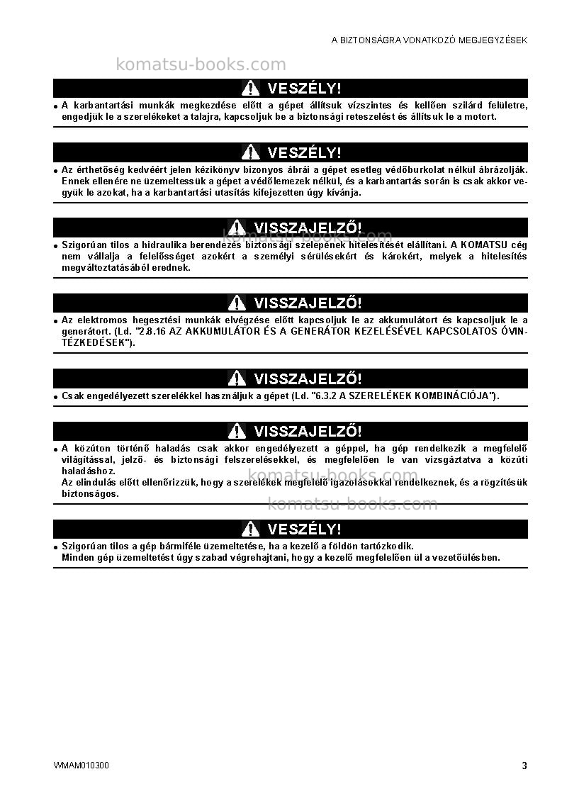 Komatsu sk714-5ita-/ Operation manual cover Page 5