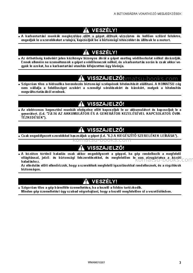 Komatsu sk714-5ita-/ Operation manual cover Page 5