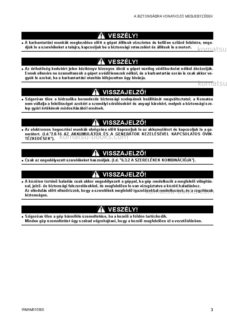 Komatsu sk1026-5ita-turbo Operation manual cover Page 5