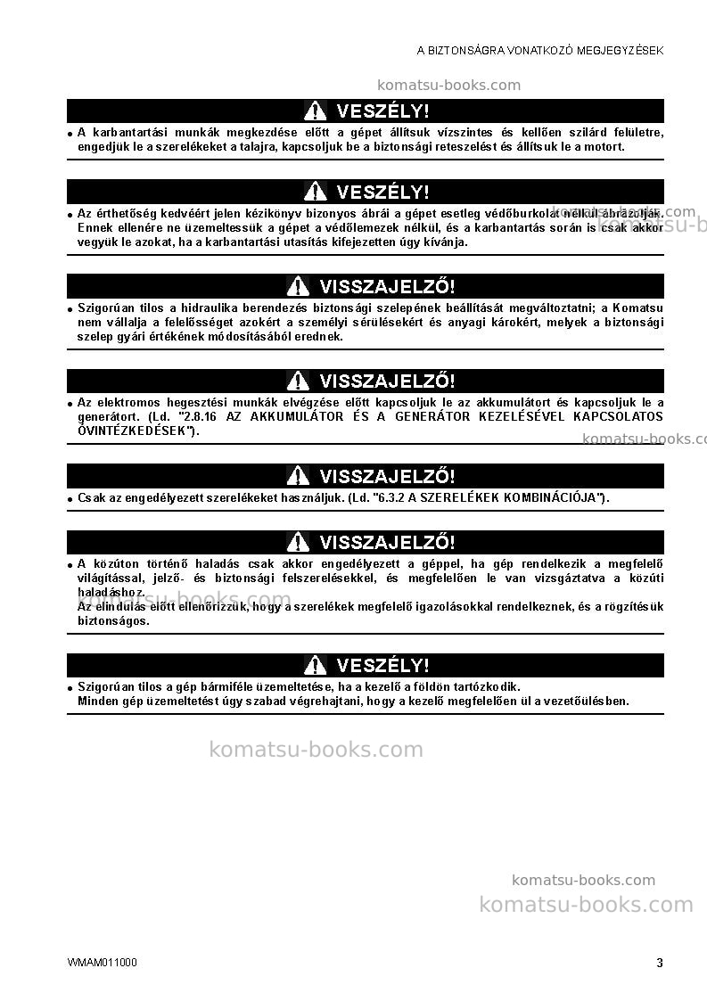 Komatsu ck20-1ita Operation manual cover Page 5 Komatsu ck20-1ita Operation manual cover Page 5