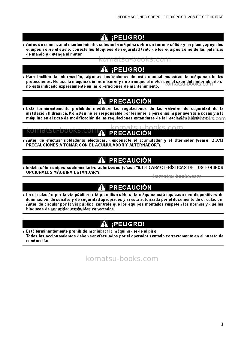 Komatsu sk1026-5ita Manual de operación cover Page 5
