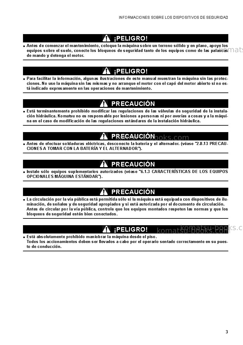 Komatsu ck20-1ita Manual de operación cover Page 5