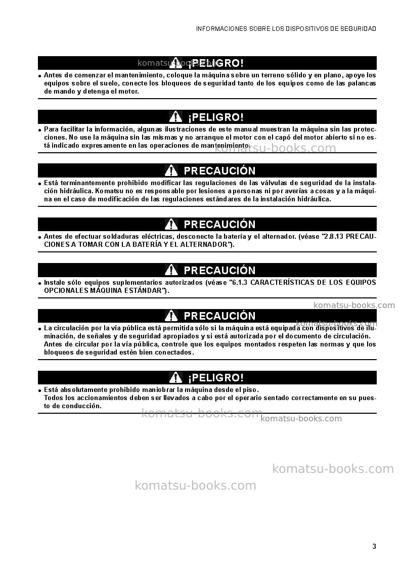 Komatsu ck30-1ita Manual de operación cover Page 5