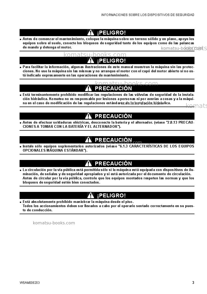 Komatsu ck30-1ita Manual de operación cover Page 5 Komatsu ck30-1ita Manual de operación cover Page 5