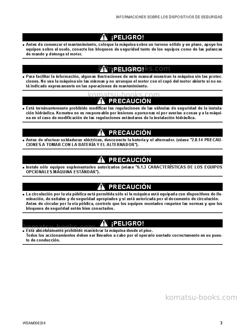 Komatsu ck30-1ita Manual de operación cover Page 5