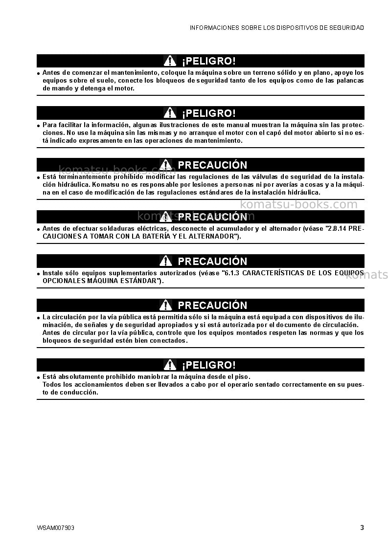 Komatsu ck25-1ita Manual de operación cover Page 5 Komatsu ck25-1ita Manual de operación cover Page 5