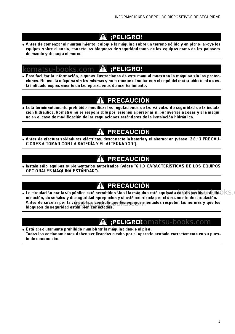 Komatsu ck35-1ita Manual de operación cover Page 5