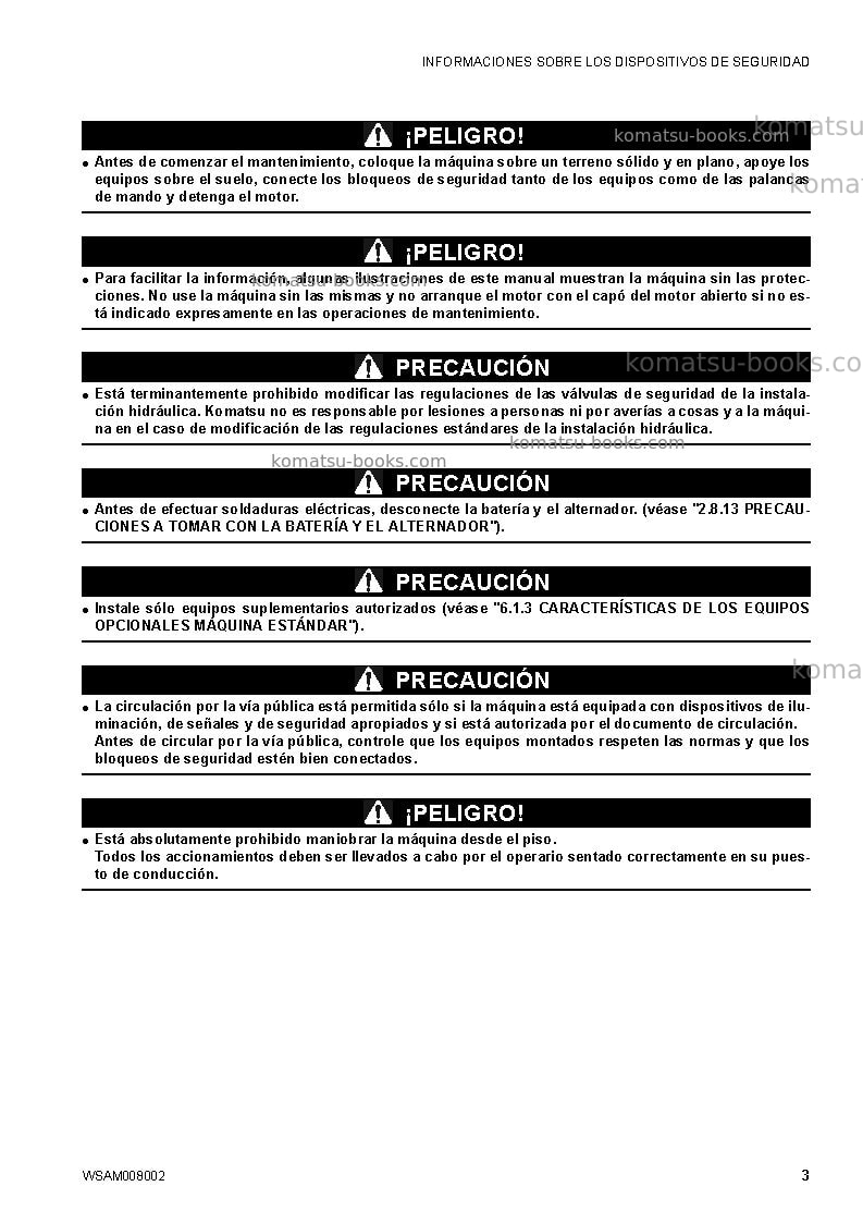 Komatsu ck35-1ita Manual de operación cover Page 5