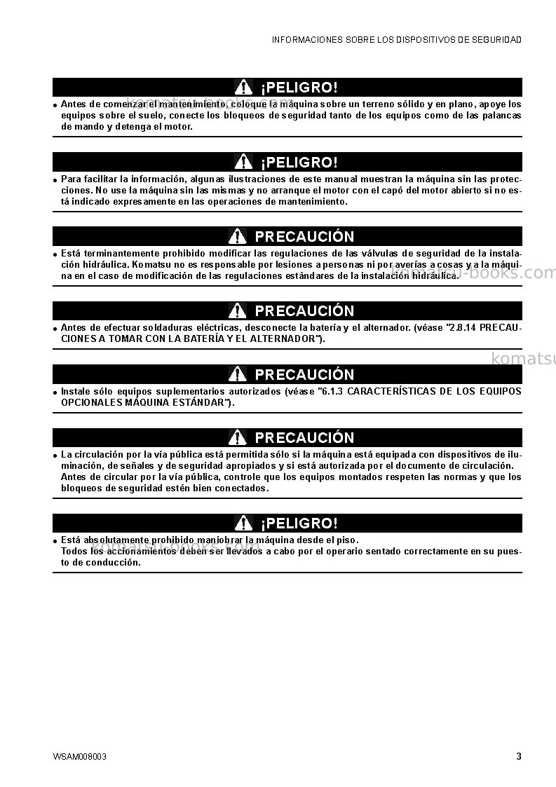 Komatsu ck35-1ita Manual de operación cover Page 5